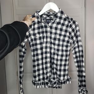 Ruffle plaid top from PINK